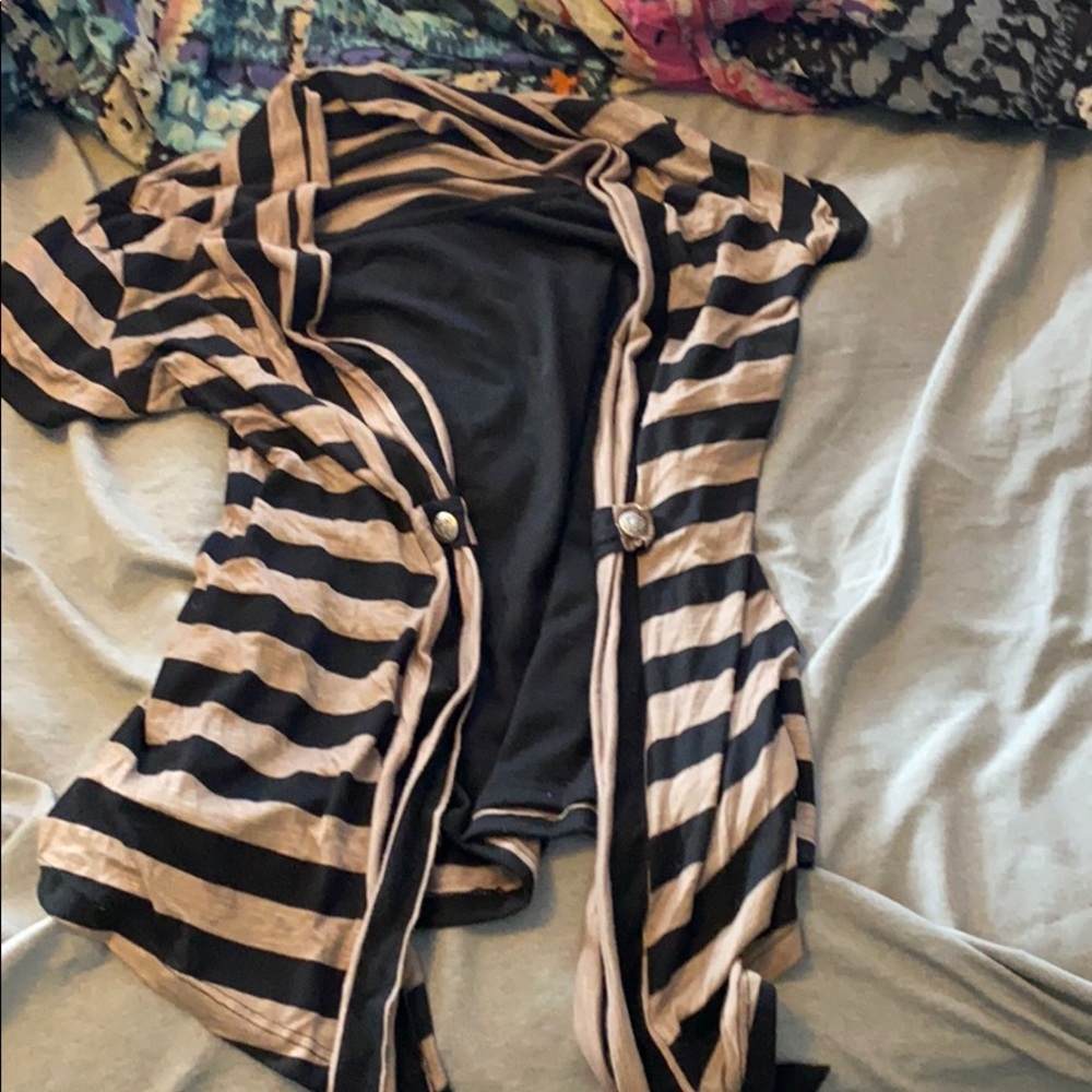 Cardigan with attached cami